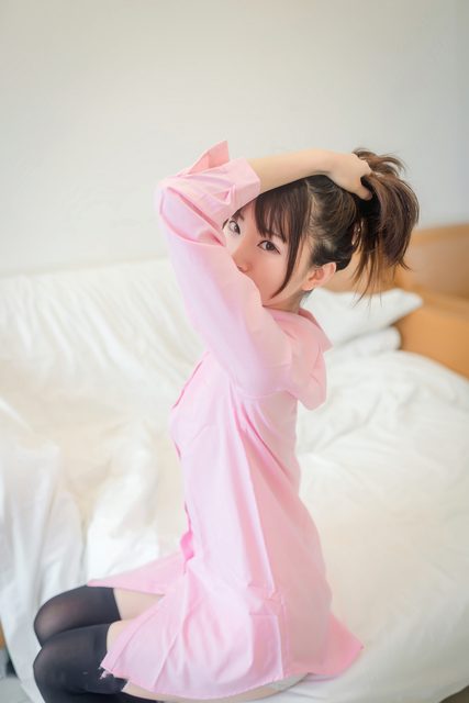 绮太郎 Kitaro - Hồng Nhạt Áo Sơ Mi - 粉色衬衫 – photo 29