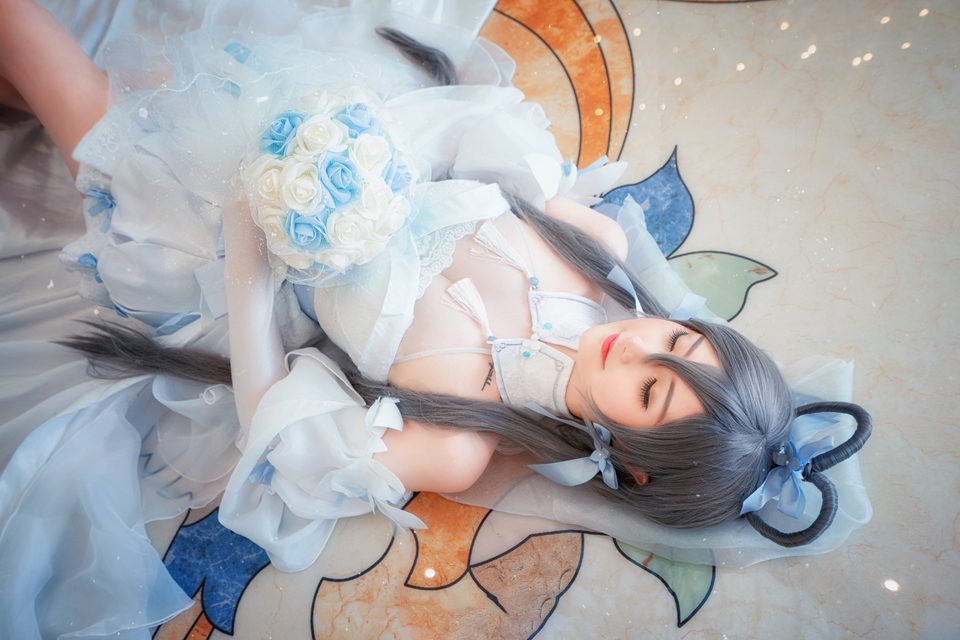【COS正片】VOCALOID随心所欲 洛天依花嫁 – photo 1
