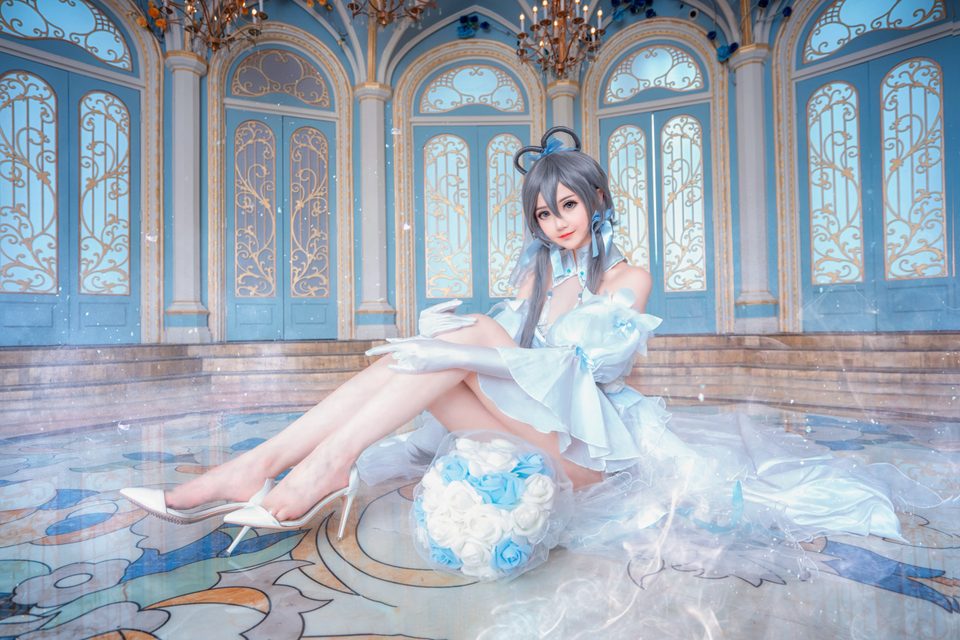 【COS正片】VOCALOID随心所欲 洛天依花嫁 – photo 3