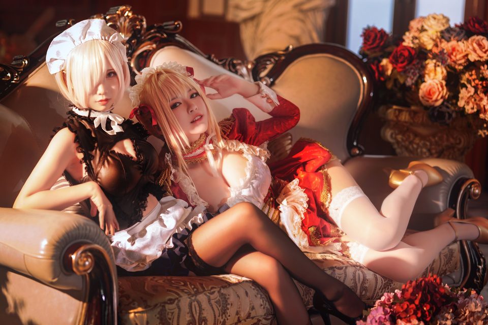 面饼仙儿&半半子 - Claudius x Kyrielight Maid – photo 9