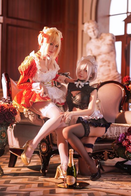 面饼仙儿&半半子 - Claudius x Kyrielight Maid – photo 11
