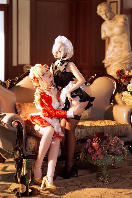 面饼仙儿&半半子 - Claudius x Kyrielight Maid – photo 16