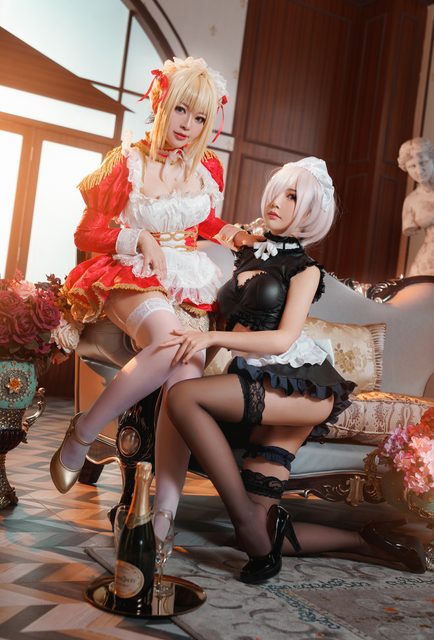 面饼仙儿&半半子 - Claudius x Kyrielight Maid – photo 21