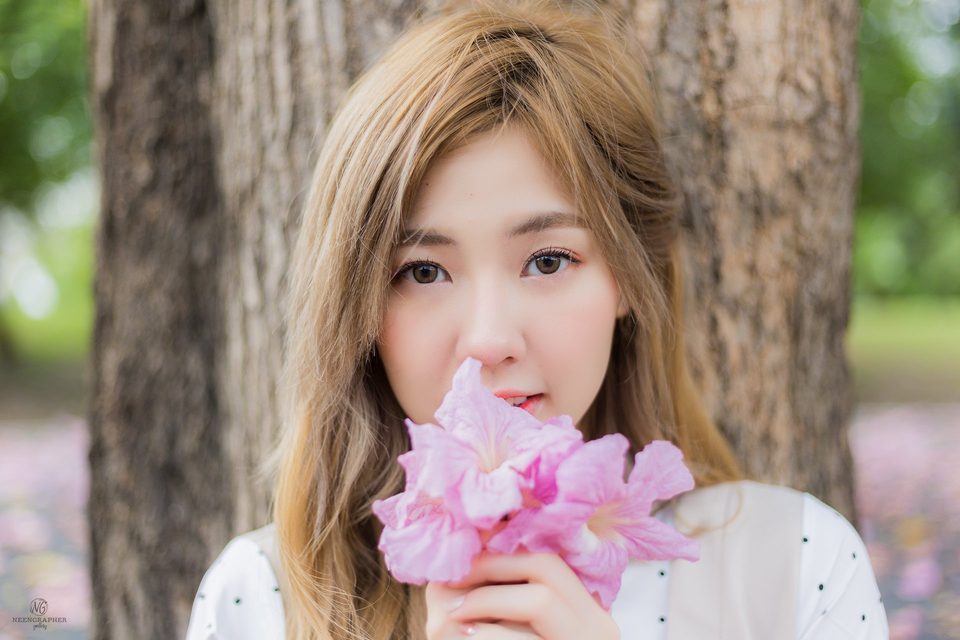 Nilawan Iamchuasawad   Beautiful girl in the flower field – ảnh 32